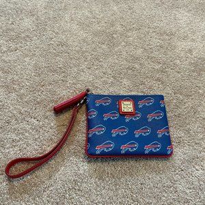 Buffalo Bills Dooney & Bourke Saffiano Signature Stadium Wristlet